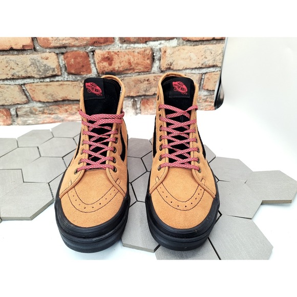 Vans Sentry sk8 Hi Hiker Suede Wheat Glazed Ginger Sneaker Brown Men's Sz 8.5 - Picture 5 of 12